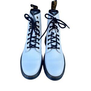 Dr Martens JADON Smooth Leather Platforms White 10.5